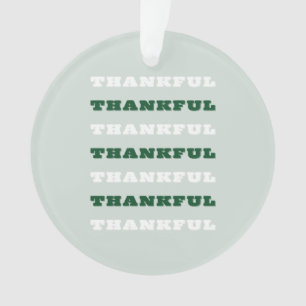 Dankeschön, Danksagung, Grün, Erntedank Ornament