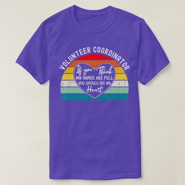 Dankeschön des Freiwilligen Koordinators T-Shirt (Design vorne)