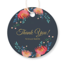 Dankeschön! Dunkelblau, elegant, Whimsikale Blume