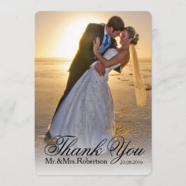 Dankeschön | Einfaches Hochzeitsstipendium Dankeskarte