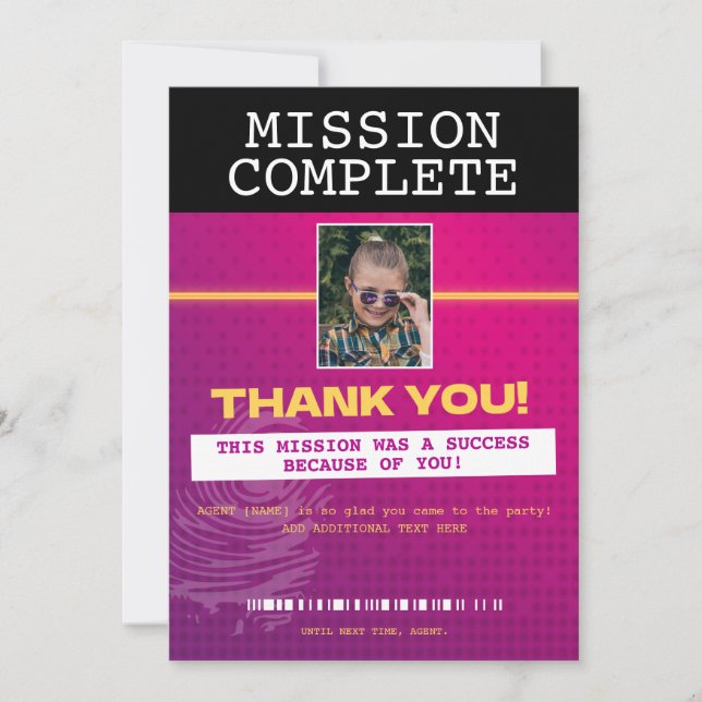 Dankeschön Einladung (Vorderseite)