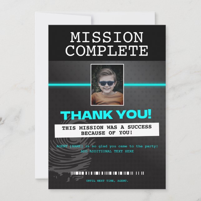 Dankeschön Einladung (Vorderseite)