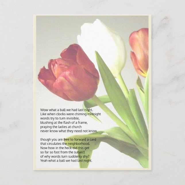 Dankeschön/Erinnerungsnachricht Postkarte (Vorderseite)