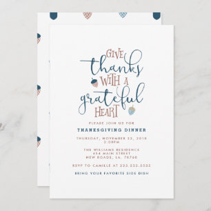 Dankeschön Erntedank Dinner Einladung