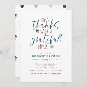 Dankeschön Erntedank Dinner Einladung