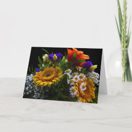 Dankeschön Floral Bouquet Grußkarte Karte