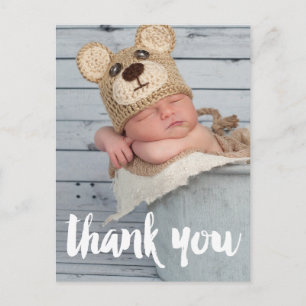 Dankeschön Foto Baby Geburtsanzeige Postkarte