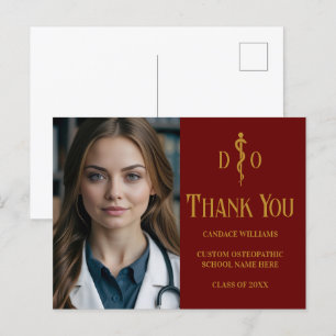 Dankeschön-Foto für osteopathischen Arzt in Bordea Postkarte
