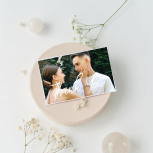Dankeschön-Foto-Hochzeits-Postkarte Postkarte