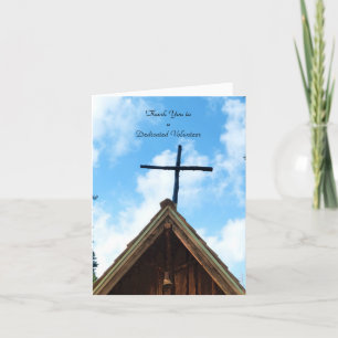 Dankeschön-Freiwilligen-Notizkarte Alte Kirche Bla Dankeskarte