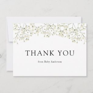 Dankeschön für Baby-Breath-Hochzeit Dankeskarte