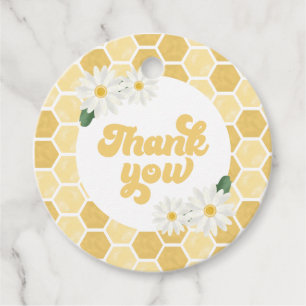 Dankeschön für Bienensprinkle honeycomb und Gänseb Geschenkanhänger