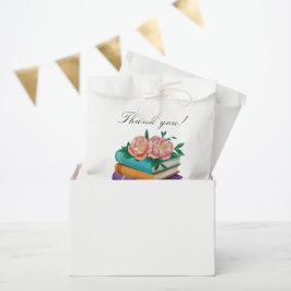 Dankeschön für Bücher Blumige Hochzeitsdusche Geschenktütchen