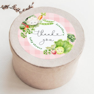 Dankeschön für den örtlichen Bauernmarkt-Baby-Even Runder Aufkleber