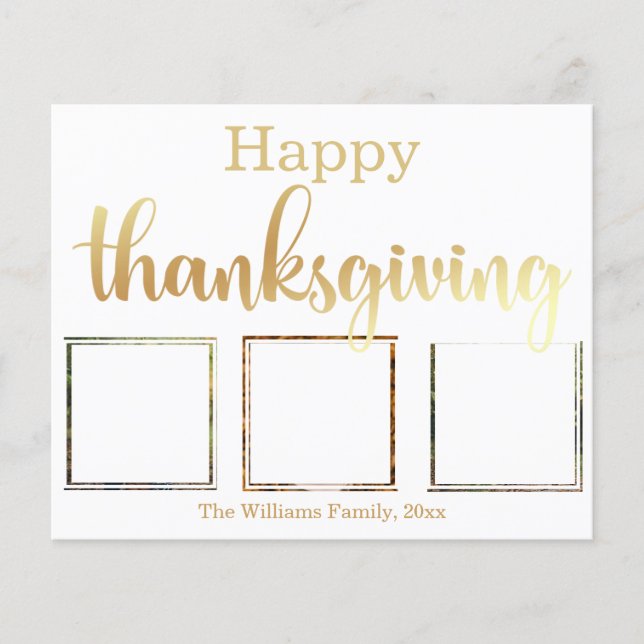 Dankeschön für die 3 Foto Collector Card (Vorderseite)