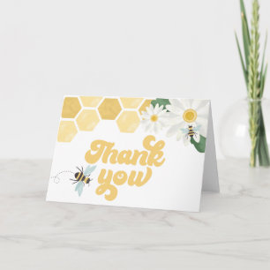 Dankeschön für die Bienchen-Baby-Party Karte