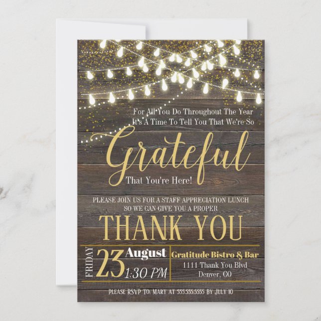 Dankeschön für die Einladung (Vorderseite)