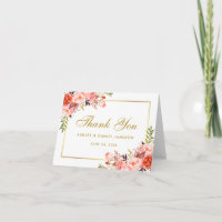 Dankeschön für die Hochzeit von Korallen