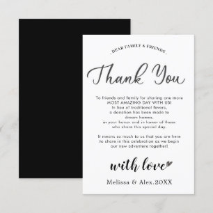 Dankeschön für die Karte Dankeschön Karte