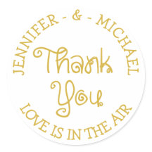 Dankeschön für Gold und Weiße Hochzeit - Engagemen