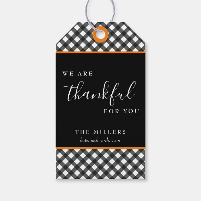 Dankeschön für Ihr Erntedank Geschenketikett Geschenkanhänger (Vorderseite)