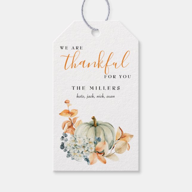 Dankeschön für Ihr Erntedank Geschenketikett Geschenkanhänger (Vorderseite)