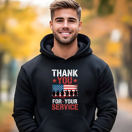 DANKESCHÖN FÜR IHREN DIENST Veterans Day Tribut Hoodie
