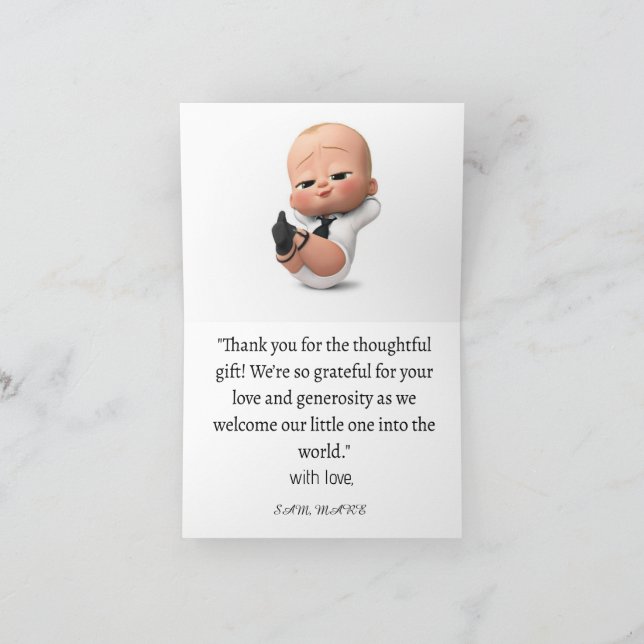 Dankeschön für kleine Segnungen Dankeskarte (Innenseite)