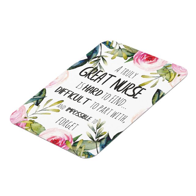 Dankeschön für Krankenschwester Danke, Geschenk Magnet (Linke Seite)