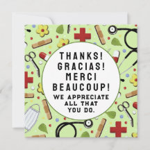 Dankeschön für Krankenschwester