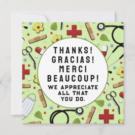 Dankeschön für Krankenschwester Karte