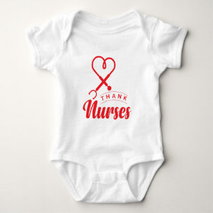 Dankeschön für Krankenschwestern Baby Strampler