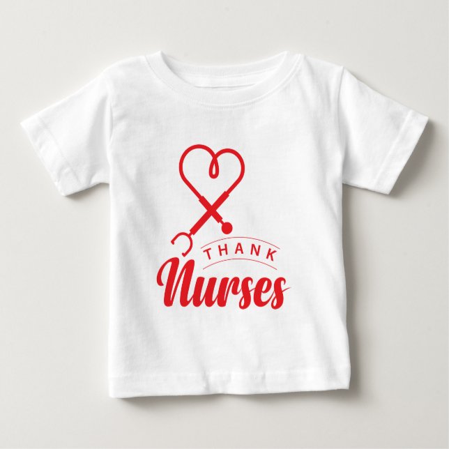 Dankeschön für Krankenschwestern Baby T-shirt (Vorderseite)
