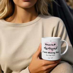 Dankeschön für Lehrer an der Schule - Benutzerdefi Kaffeetasse