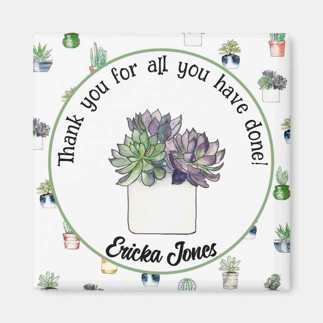 Dankeschön für Lehrerin Magnet (Vorne)