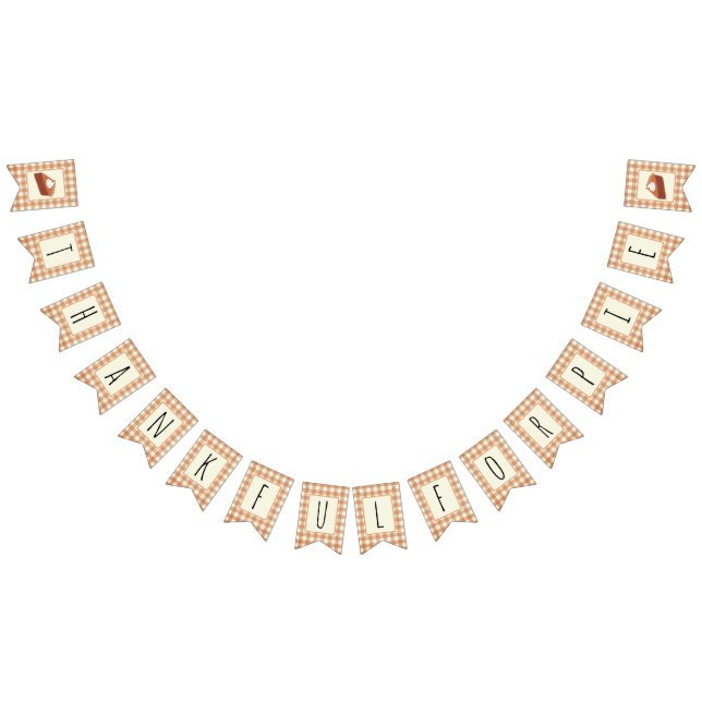 Dankeschön für Pie Niedlich Erntedank Banner (Alle)