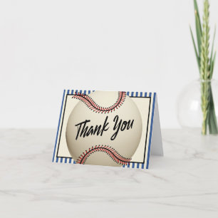Dankeschön für Vintage-Baseball Dankeskarte