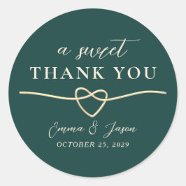 Dankeschön Gastgeschenk Hochzeit Aufkleber