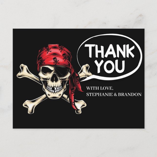 Dankeschön Geburtstagsparty Postkarte (Vorderseite)