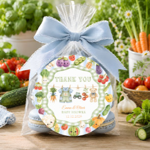 Dankeschön-Geschenk für Baby-Party für kleinen Jun Runder Aufkleber
