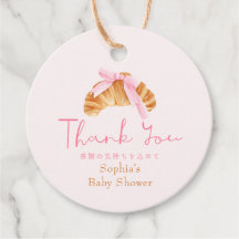 Dankeschön-Geschenk für Baby Shower Coquette Crois