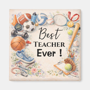 Dankeschön‑Geschenk für den Sportlehrer zum Schulj Magnet
