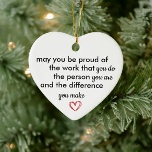Dankeschön-Geschenk, Personalisiert Seien Sie stol Keramik Ornament