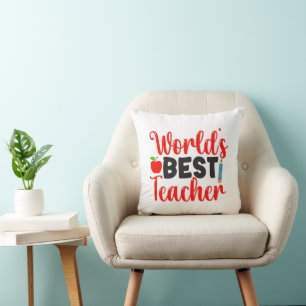 Dankeschön-Geschenk Weltbester Lehrer Kissen