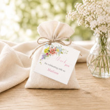 Dankeschön-Geschenkanhänger "Baby in Bloom"