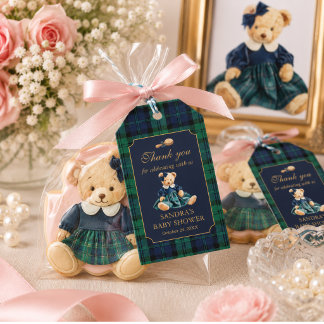 Dankeschön-Geschenkanhänger für Mädchen-Baby-Party Geschenkanhänger