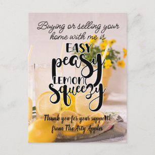 Dankeschön Geschenkgutachten Marketing real Anwese Postkarte