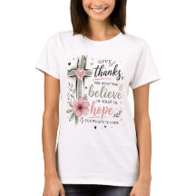 Dankeschön-Glaube-Hoffnung T-Shirt