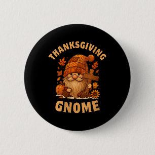 Dankeschön-Gnom für Frauen, süßer Herbst, Herbstsa Button