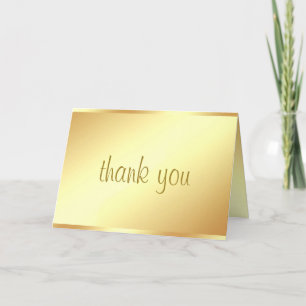 Dankeschön Handschrift Text Elegant Gold Vorlage